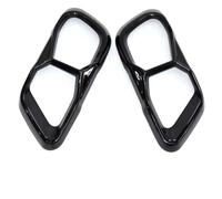 Puntas Escape Silenciador Para 2019-2024 Para X5 G05 X6 G06 X7 G07 Tubo De Escape Silenciador Moldura Portón Trasero Boquilla Externa Acero Inoxidable(Black B)