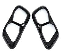 Puntas Escape Silenciador Para X5 G05 (2019-2025) Silenciador De Tubo Escape Moldura Portón Trasero Y Boquilla Externa Acero Inoxidable(Negro)