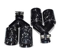 Puntas Escape Silenciador Salida De Modificación Del Tubo Escape, Boquilla Fibra Carbono Rendimiento Con Punta Silenciador 93mm(C)