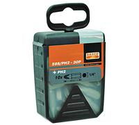 Puntas estándar Phillips de 1/4" para escayola de 25 mm - Ref: 59S/PH2G-30P - Unid: 1