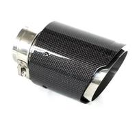 Puntas ID 86mm OD 101mm Punta Silenciador Punta Carbono Mate Sarga Coche Para X5 Para X6 Para X1 F48 2015 2016 Tubo escape automóvil(Bright black)