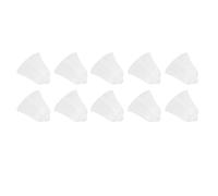 Puntas para Auriculares de Silicona Blanda, Tapones para los Oídos con Amplificador Auditivo Blanco, Piezas de Repuesto Respetuosas con el Medio Ambiente, 10 Uds. para Uso Diario(METRO)