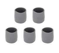 Puntas para Muletas, 5 Piezas Puntas para Muletas Goma Gruesa Bastón de un Solo ángulo Bastón para Caminar Bastón para Muletas Almohadilla para Pies(gris)
