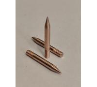 Puntas para Soldador de Estaño - Set de 3 Piezas - Cobre Puro 99,9% - Compatibles con Parkside, LUX, Niteo, ZD - Rosca M4 - Cónica - Alta Conductividad Térmica