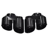 Puntas Para X5 Para X6 Para X7 Tubo De Escape 2020 2024 G05 G06 G07 Silenciador Fibra Carbono Punta Tubo escape automóvil(Dark Grey)