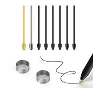 Puntas/puntas de metal de repuesto para Samsung Galaxy Tab S10+/S10 Ultra/S9/S9FE+/S9 Ultra/S8/S8+/S8 Ultra/S7/S7 FE/S6/S6 Lite/S22/S23/S24 Ultra S Pen, puntas/puntas + clip + organizador (juego de 2