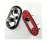 Puntas Silenciador Para Toyota Parachoques Trasero Coche Escape Doble Salida Silenciador Punta Tubo Pegatina Decorativa Para Garganta(Negro)