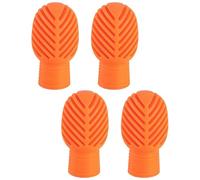 Puntas silenciadoras para tambor, 4 amortiguadores de tambor, cubierta de sonido de silencio, cubiertas de silicona para mazo de tambor, puntas de baquetas para práctica silenciosa, accesorios de