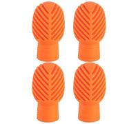 Puntas silenciosas para baquetas - 4 puntas silenciadas para batería de silicona, tamaño universal 5A 5B, resistentes, puntas para baquetas con sonido silencioso con mango antideslizante | Protección