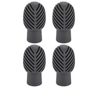 Puntas silenciosas para baquetas - 4 puntas silenciadas para batería de silicona, tamaño universal 5A 5B, resistentes, puntas para baquetas con sonido silencioso con mango antideslizante | Protección