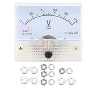 Puntatore Voltmetro CC 0~100 V Misuratore di tensione da pannello Strumento di misurazione 85C1 con scala trasparente M3 Tornillo