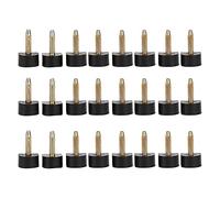Puntera de Aguja, 24 Puntas de Repuesto para Tacón Alto Antideslizantes para Reparación de Zapatos, Protector de Tacos para Talón (10 X 10 mm) (13x13cm)