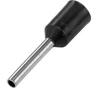 Puntera simple de destremidad de cable Vogt Verbindungstechnik 470408 1.50 mm² x 8 mm parcialmente aislado negro 100 pc(s)