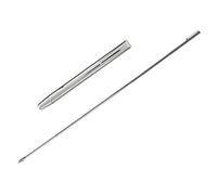 Puntero de bolsillo con clip, acero inoxidable se extiende a 50 cm, puntero de mano extensible telescópico retráctil puntero de mano presentador aula pizarra blanca puntero