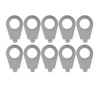 Puntero de perillas de Guitarra de 10 Piezas, indicador de posición de Perilla de potenciómetro de Guitarra eléctrica de Metal Adecuado para Guitarra bajo reemplazo de Velocidad Kit (Plata)