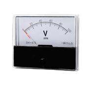 Puntero del voltímetro de CC analógico 5V 10V 15V 20V 30V 50V 100V 150V 300V 500V 70 * 60mm precisión 2,5(300V)