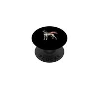 Puntero patriótico - Inglés Pointer Dad Hunting Dog PopSockets PopGrip Adhesivo