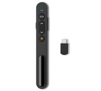Puntero Presentaciones, Presentador Inalámbrico de 2,4 GHz con Receptor USB-C Control Remoto de Presentación para Profesores, Oficina, Reuniones, informes - Admite Hipervínculo y Control de Volumen