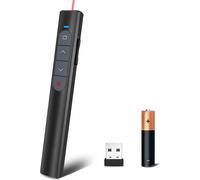 Puntero táctil para presentaciones PowerPoint, control remoto inalámbrico de 2.4 GHz para presentaciones, enseñanza, oficina y conferencias