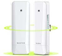 Punto a punto/multipunto, puente inalámbrico para exteriores de 5.8 GHz para proporcionar comunicación de red para tienda, granero, edificio de garaje, juego preconfigurado de larga distancia de 3 km