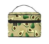 Punto Aguacate Marrón, Bolsa de Maquillaje Bolsa de cosméticos Bolsa de Aseo de Viaje portátil Estuche para lápices