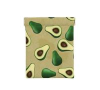 Punto Aguacate Marrón, Squeeze Top Wallet Bolsa de Almacenamiento para Mujer Monedero pequeño Bolsa de Cambio