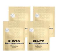 PUNTO - Café Colombia Molido - Pack 4 x 250 g - Café de Especialidad - Tueste Medio - 100% Arábica - Notas Afutadas, Azúcar de Caña y Cacao - Acidez Balanceada - Cuerpo Medio