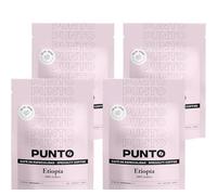 PUNTO - Café Etiopía Molido - Pack 4 x 250 g - Café de Especialidad - Tueste Medio - 100% Arábica - Notas a Miel, Canela y Chocolate - Acidez Brillante - Cuerpo Medio