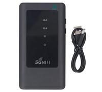 Punto de Acceso Móvil WiFi 5G para Viajes, Enrutador de Cobertura Local e Internacional, Enrutador WiFi Desbloqueado de 1,25 Gbps con Ranura para Tarjeta SIM, 16 Dispositivos