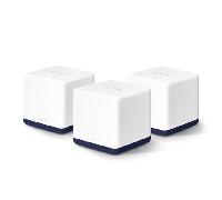 Mercusys - HALO H50G, AC1900 Mesh Wi-Fi, Doble Banda, Cobertura hasta 550 m², 3× Gigabit Puerto por Unidad, MU-MIMO, Beamforming, Control Parental, Smart Connect, 3 Unidad (Paquete de 1)