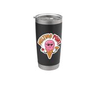 Punto de fusión Smirking Ice Cream Chill Summer Heat Vaso térmico de acero inoxidable de doble pared
