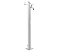 Punto de toma de agua (Plateado, Altura: 93 cm, Acero inoxidable)