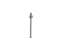 Punto plano para indicador digital de esfera de medidor de profundidad, 5 mm de diámetro, vástago roscado M2.5, sonda de disco de acero de alta velocidad para micrómetro He (tamaño: L30-0.4)