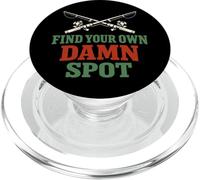 Punto Secreto de Pesca No preguntes mi Lugar Humor Límite de Pesca PopSockets PopGrip para MagSafe