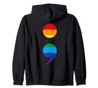 Punto Y Coma Prevención del Suicidio Semicolon Punto Y Coma Sudadera con Capucha