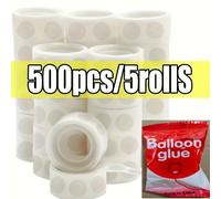 Puntos adhesivos de silicona de cara, 5 rollos/500 piezas Cinta de montaje removible multiusos para manualidades y decoraciones de , plástico duradero, para el uso diario en