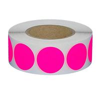 Puntos adhesivos en rollo, diámetro de 40 mm, varios colores, 1000 unidades, color rosa