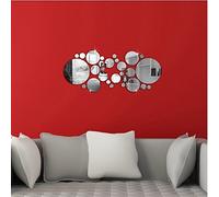 Puntos círculos espejo etiqueta engomada calcomanía mural pared etiqueta engomada casa viviente habitación decoración desmontable Hermosa decoración Habitación de bebé