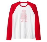 Puntos de acupuntura y moxibustión Chino Camiseta Manga Raglan
