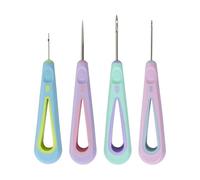 Puntos de costura de cuero - 4 herramientas de desmontaje para puntos, kit de puntadas de - para bordado, artesanías, principiantes, taller, tejido de punto