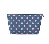 Puntos De Crayón sobre Fondo Azul Marino, Bolsa de artículos de tocador Bolsa de Maquillaje Bolsa de cosméticos Bolsa de artículos de tocador de Viaje portátil