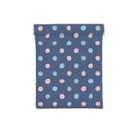 Puntos De Crayón sobre Fondo Azul Marino, Squeeze Top Wallet Bolsa de Almacenamiento para Mujer Monedero pequeño Bolsa de Cambio