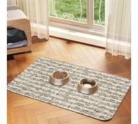 Puntos de dálmata Negro,Tapete Impermeable para Comida de Mascotas, manteles Individuales para Comida y Agua para Perros y Gatos, tapetes de Cuero sintético para Comida.,40x60cm