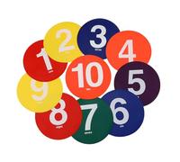 Puntos De Entrenamiento De Fútbol - Juego De Indicadores De Agilidad Numerados, Discos De Entrenamiento Antideslizantes, Estructura Con Agarre Flexible, Diseño De Alta Visibilidad | Prácticas