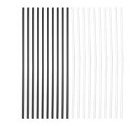 Puntos de incrustación de puntos laterales de Zenithaur para guitarra 10pcs Marcadores de posición de tablero Accesorios de instrumentos de música White & Black