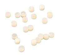 Puntos de inserción de tablero de agarre, fácil de instalar, 20 piezas, marcadores de puntos de inserción de guitarra, tacto agradable redondeado para diapasón para guitarristas (carcasa blanca GF65)