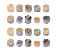 Puntos del diapasón de guitarra |Marcadores con incrustaciones de concha de 3 mm para bajos eléctricos/acústicos |20 piezas accesorios de puntos de posición de tono suave (GF66 Color Shell)