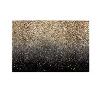 Puntos Dorados con Purpurina Negra, Rompecabezas de 1000 Piezas, Rompecabezas de Madera para Toda la Familia, decoración de Pared para Adultos y Adolescentes.