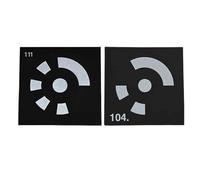 Puntos marcadores reflectantes magnéticos de fotogrametría 3D, punto de referencia de punto de seguimiento Compatible con escáner 3D Mejora la precisión(45 * 45 reflective 1-427)