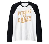 Puntos Vintage Sean Locos Divertidos béisbol Camiseta Manga Raglan